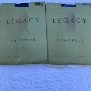 Legacy ultimate leg shapewear new two pair black size c